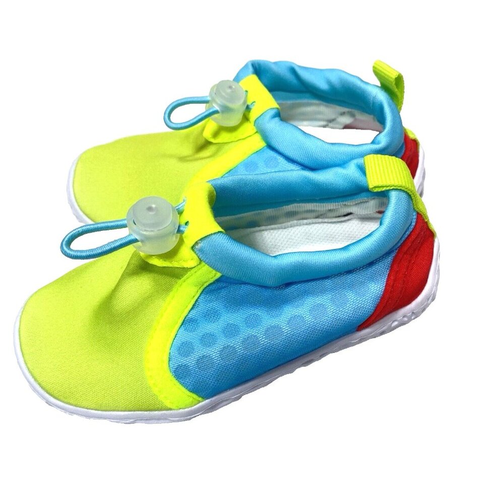 Toddler Baby Swim Shoes, Blue and Green, Unisex Boys Girls, Size 142mm, New
